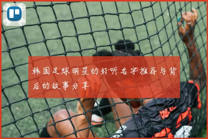 韩国足球明星的好听名字推荐与背后的故事分享